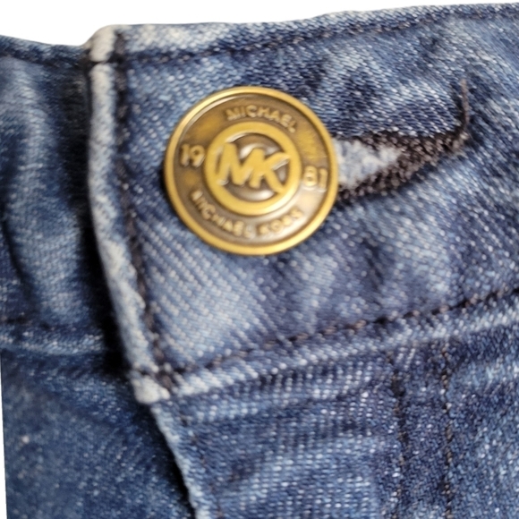 Michael Kors Cropped Ankle Straight Jeans - Picture 3 of 15